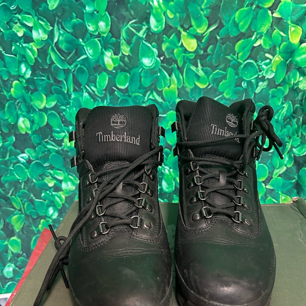 Timberland Black Euro Hiking Boots Men size 9.5